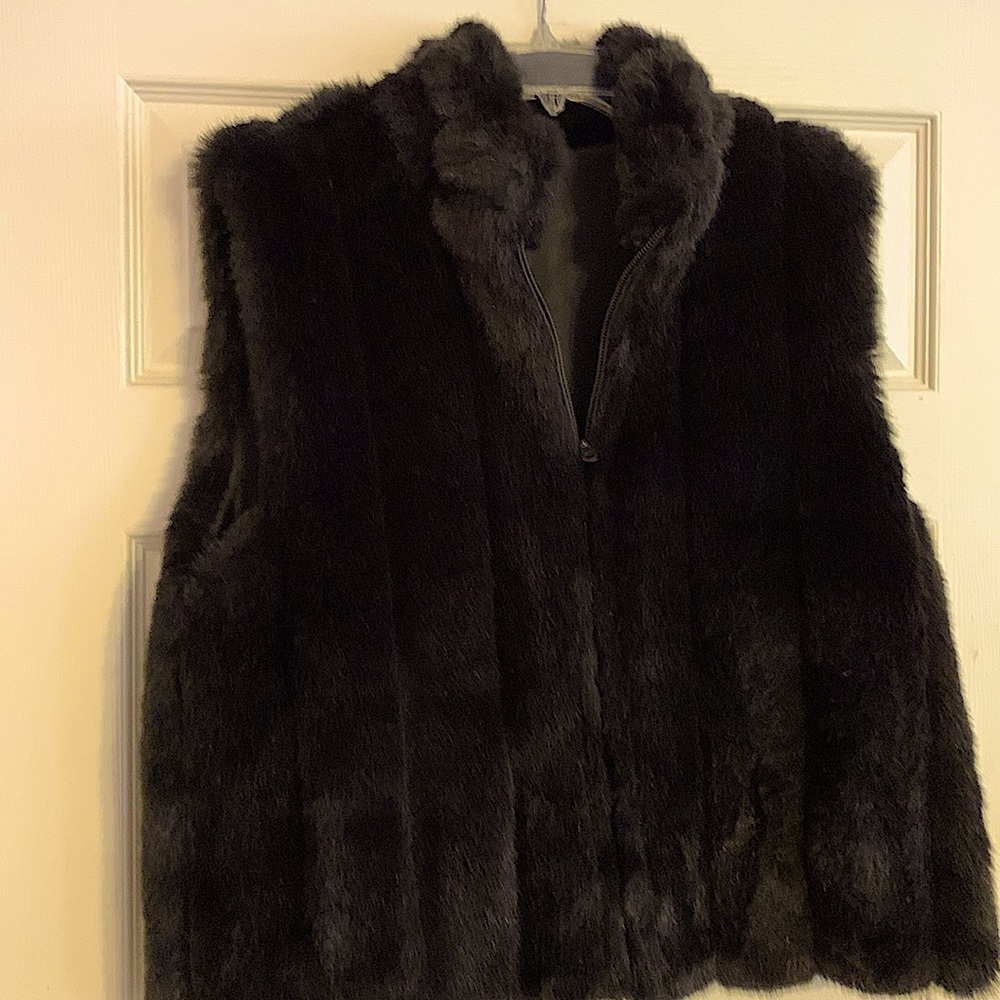 Faux fur vest